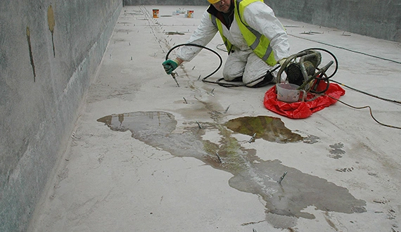 Professional polyurethane injection services in Smiths Falls for effective crack repair and foundation sealing.